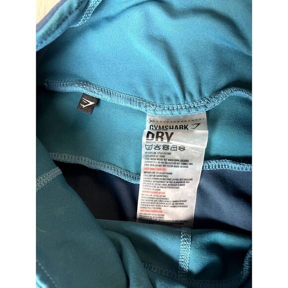Gymshark Blue Tonal Block Leggings Athletic Size Small Used - Picture 4 of 6